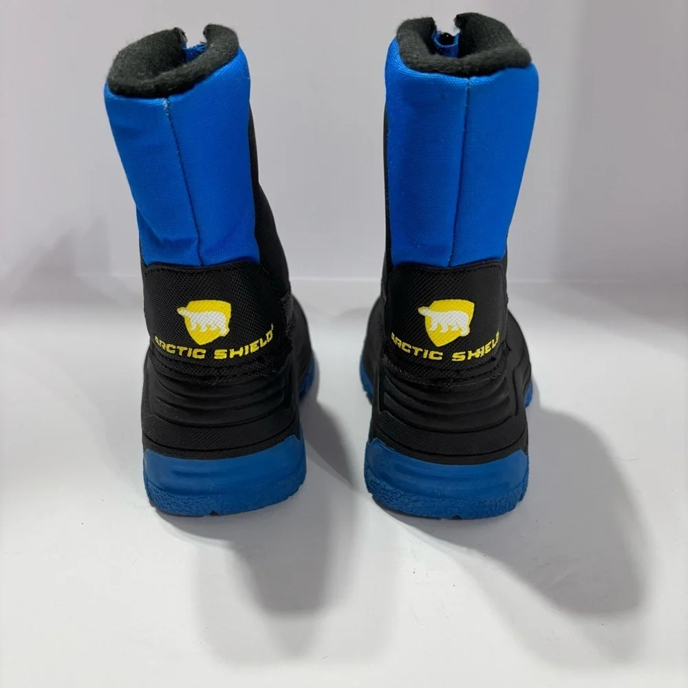 Toddler Blue and Black Winter Boots